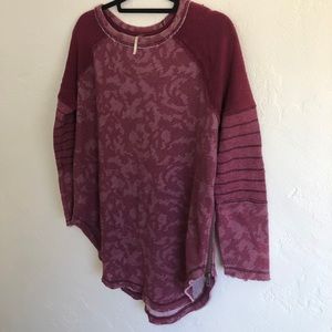 Free People Maroon Sweater